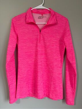 Nike Golf Women's Hot Pink Quarter-Zip Pullover Size M